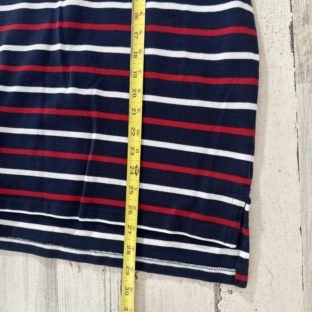 Polo By Ralph Lauren Navy Colorblock Red Striped Polo Shirt‎ Size XL